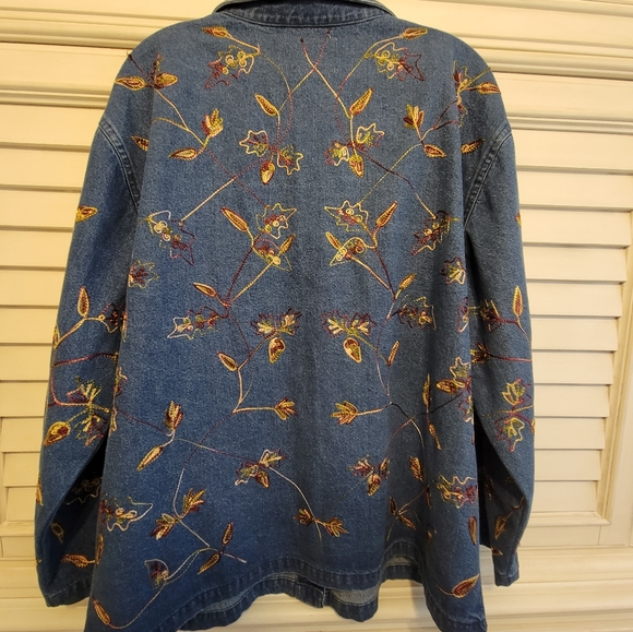 VGUC Women's Tantrums Denim Shirt 1X - Picture 5 of 5